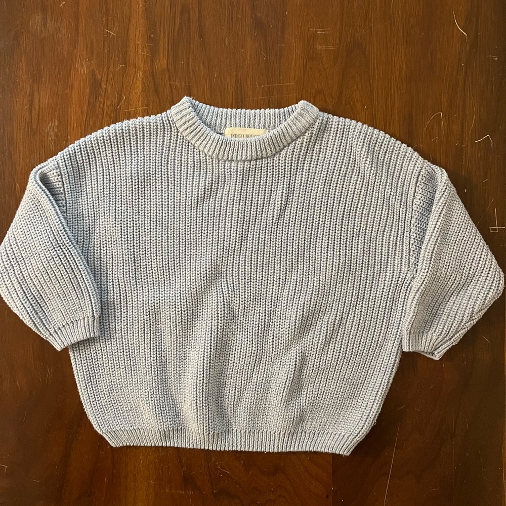 Indigo Dreams Toddler Light Blue Sweater (oversized)